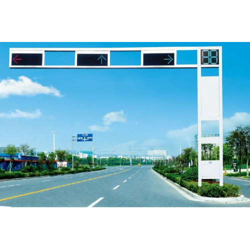 Single arm frame type traffic signal pole